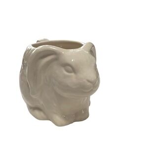 Threshold Stoneware Bunny Mug White 3D Sculpted Rabbit Lop Ear Easter